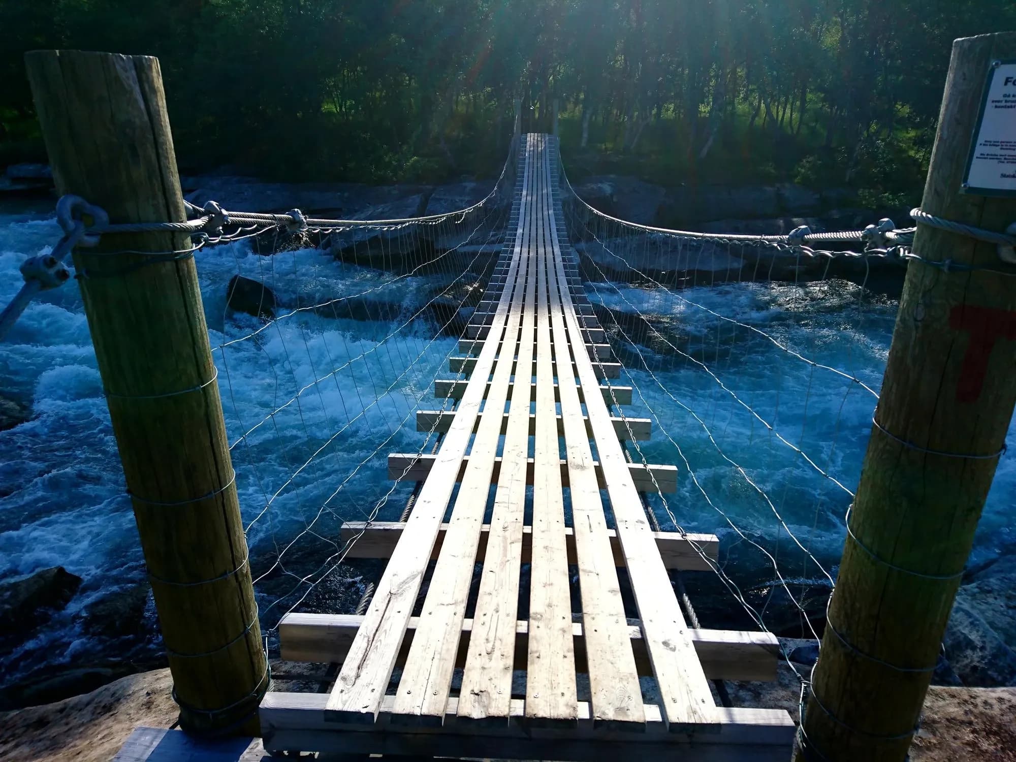 Handeck Falls Suspension Bridge