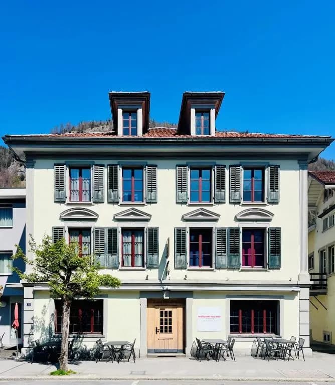 Hotel Rebstock in central Meiringen near the railway station