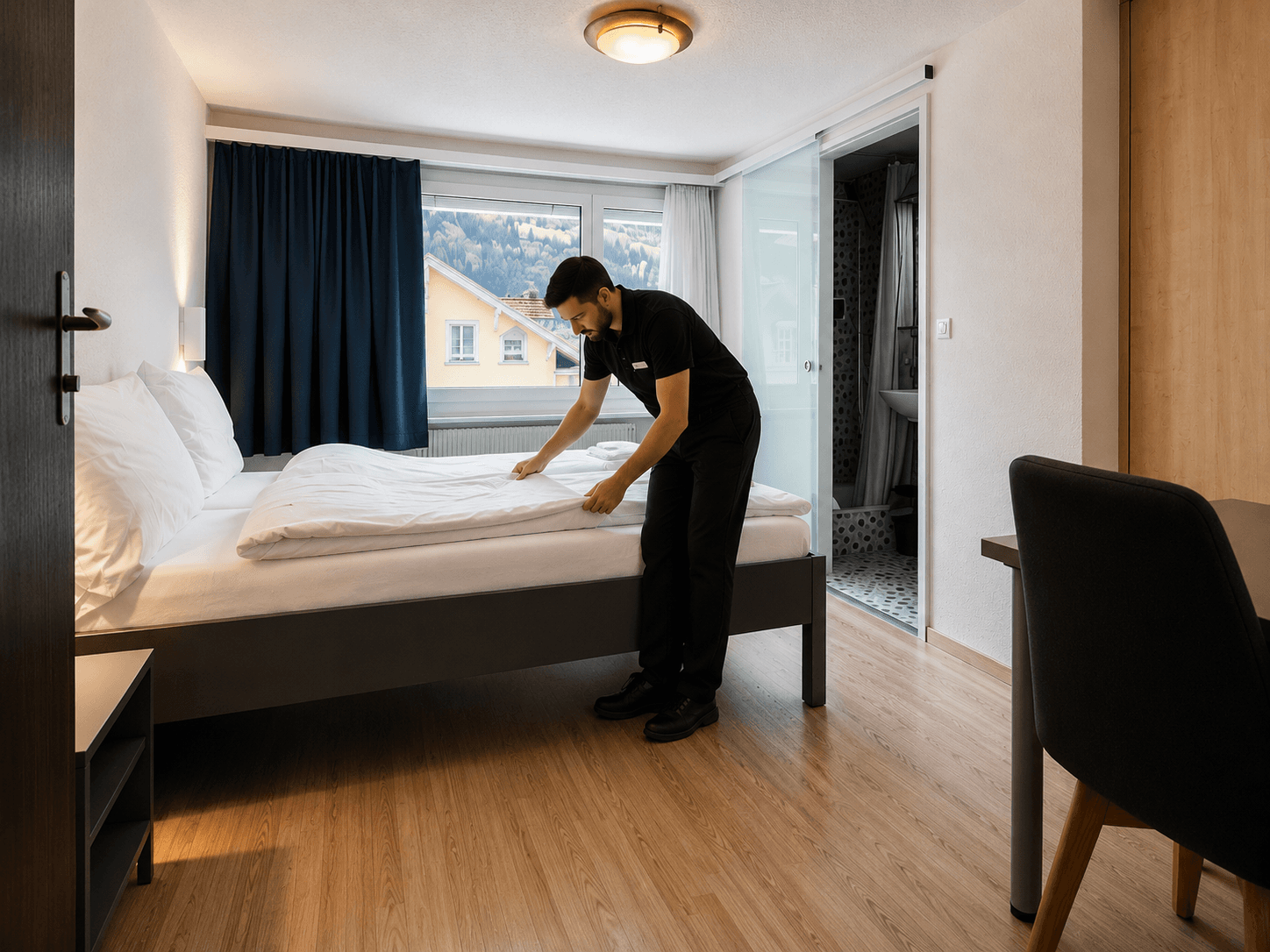 Housekeeping und Zimmervorbereitung im Hotel Rebstock Meiringen