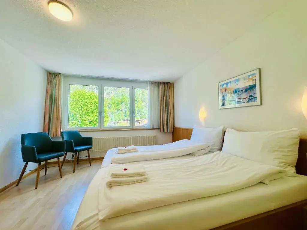 Für Gruppenunterkünfte gewähltes Zimmer im Hotel Rebstock